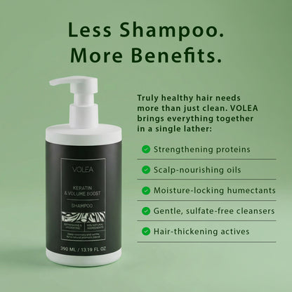 VOLEA Keratin Shampoo – Repairs, Strengthens & Smooths Your Hair the RIGHT Way