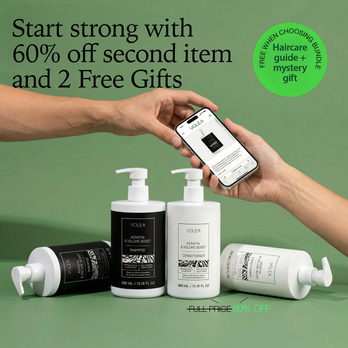 VOLEA Keratin Shampoo – Repairs, Strengthens & Smooths Your Hair the RIGHT Way