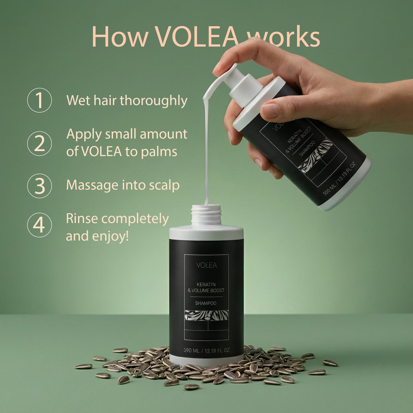 VOLEA Keratin Shampoo – Repairs, Strengthens & Smooths Your Hair the RIGHT Way